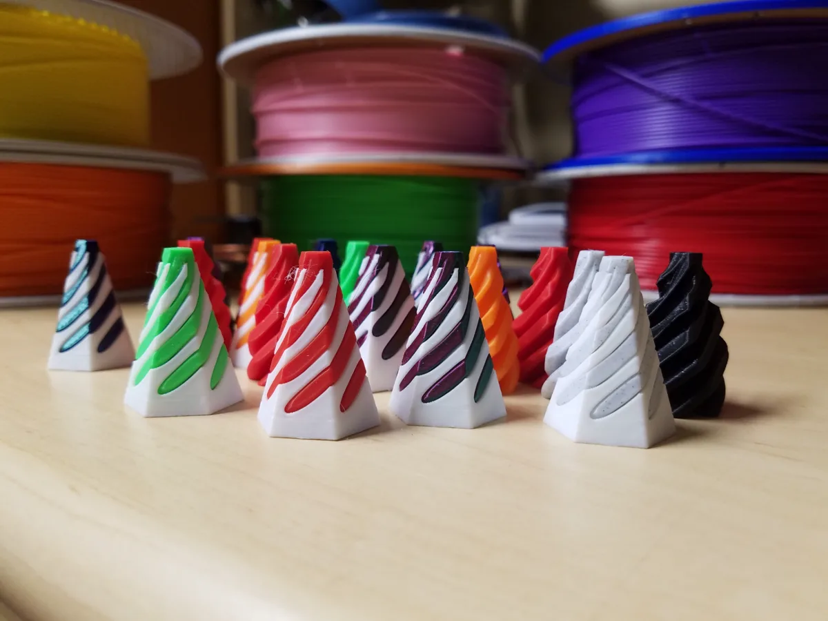 Sexkantig spiralfidget – bild av 3D Odyssey